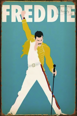 Tablica Ozdobna Blacha 20x30 cm Poster Fredie Mercury Plakat Retro Vintage