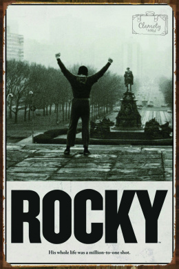 Tablica Ozdobna Blacha 20x30 cm Rocky Balboa Legenda Boksu Retro Vintage