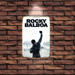 Tablica Ozdobna Blacha 20x30 cm Rocky Balboa Plakat Filmowy Retro Vintage