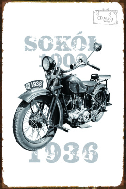 Tablica Ozdobna Blacha 20x30 cm Sokół 1000 z 1936r. Retro Vintage