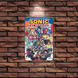 Tablica Ozdobna Blacha 20x30 cm Sonic The Hedgehog Retro Vintage
