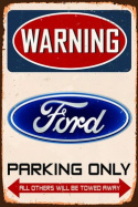 Tabliczka Ozdobna Blacha Ford Parking Retro Vintage