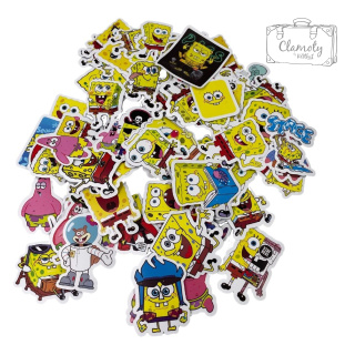 Zestaw Naklejek Wlepki StickerBomb SpongeBob Kanciastoporty N324