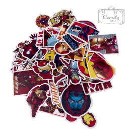 Zestaw Naklejek Wlepki StickerBomb Iron Man Marvel Universe