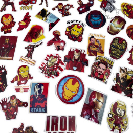 Zestaw Naklejek Wlepki StickerBomb Iron Man Marvel Universe N313