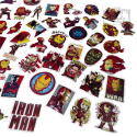 Zestaw Naklejek Wlepki StickerBomb Iron Man Marvel Universe N313