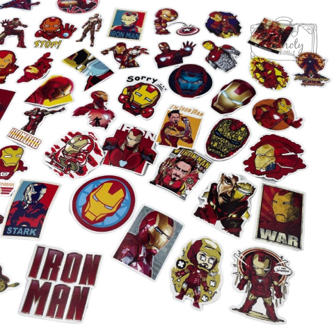 Zestaw Naklejek Wlepki StickerBomb Iron Man Marvel Universe N313