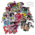 Zestaw Naklejek Wlepki StickerBomb Atomówki Cartoon Network N318