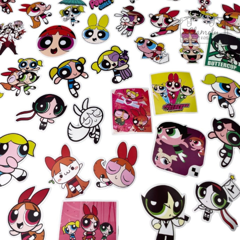 Zestaw Naklejek Wlepki StickerBomb Atomówki Cartoon Network N318/609