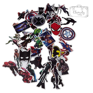 Zestaw Naklejek Wlepki StickerBomb DC & Marvel Heros N311