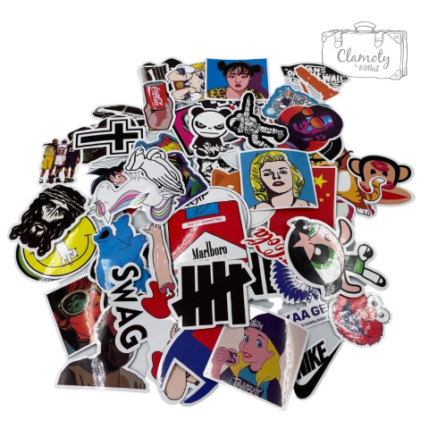 Zestaw Naklejek Wlepki StickerBomb Total Mix