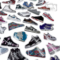 Zestaw Naklejek Wlepki StickerBomb Mix Sneakers N346