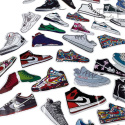 Zestaw Naklejek Wlepki StickerBomb Mix Sneakers N346