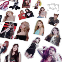 Zestaw Naklejek Wlepki StickerBomb Kpop Black Pink N355