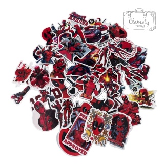 Zestaw Naklejek Wlepki StickerBomb Deadpool Marvel N312