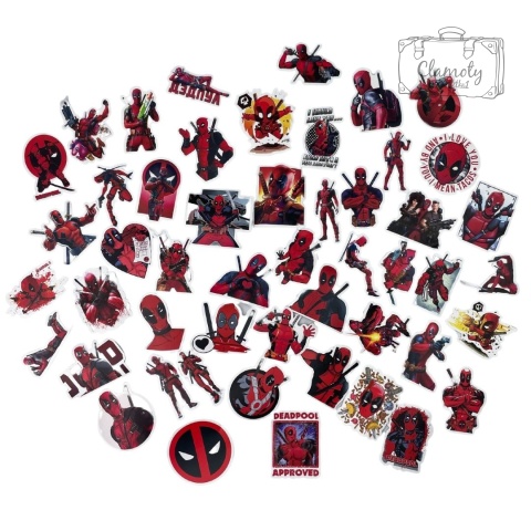 Zestaw Naklejek Wlepki StickerBomb Deadpool Marvel N312