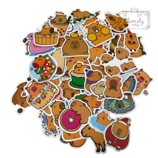 Zestaw Naklejek Wlepki StickerBomb Kapibara N329