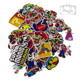 Zestaw Naklejek Wlepki StickerBomb Super Mario Bros N321