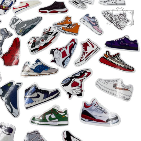 Zestaw Naklejek Wlepki StickerBomb Sneakers Mix Shoes N345/619