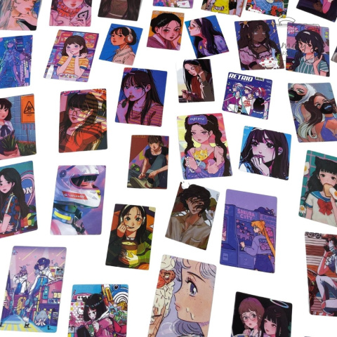 Zestaw Naklejek Wlepki StickerBomb Anime Girls N380