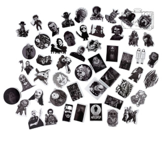 Zestaw Naklejek Wlepki StickerBomb Horror Postacie Filmowe N315