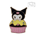 Metalowa Przypinka Angry Kuromi w Babeczce Hello Kitty Pin