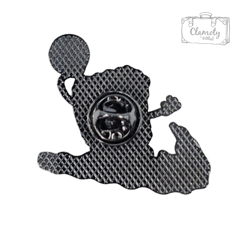 Metalowa Przypinka SpongeBob Kanciastoporty Pin Koszykarz