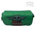 Piórnik Szkolny Star Wars Baby Yoda Grogu 2 Zielony Dwu Komorowy