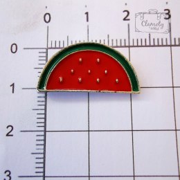 Przypinka Arbuz Czerwony Półkole Buton Metal Pin 1