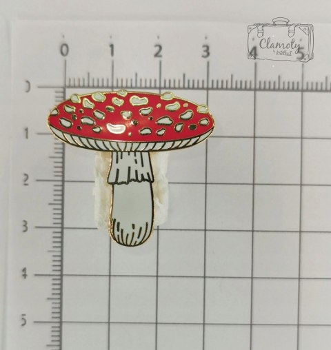 Przypinka Grzyb Muchomor Buton Metal Pin