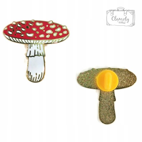 Przypinka Grzyb Muchomor Buton Metal Pin