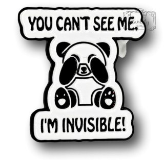Przypinka Metalowa Panda You Can'T See Me Pin