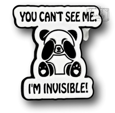 Przypinka Metalowa Panda You Can'T See Me Pin