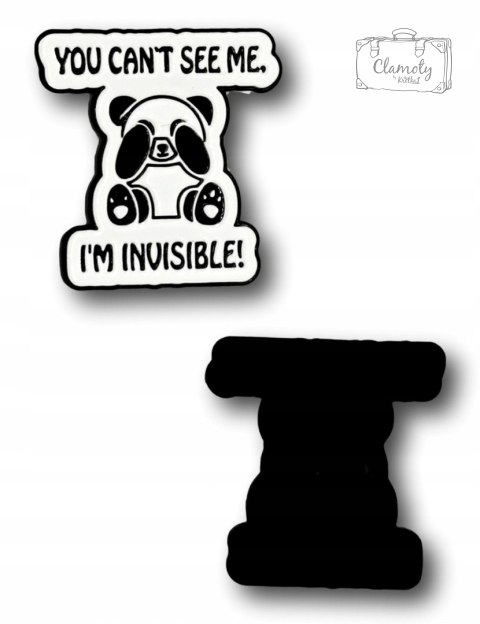 Przypinka Metalowa Panda You Can'T See Me Pin