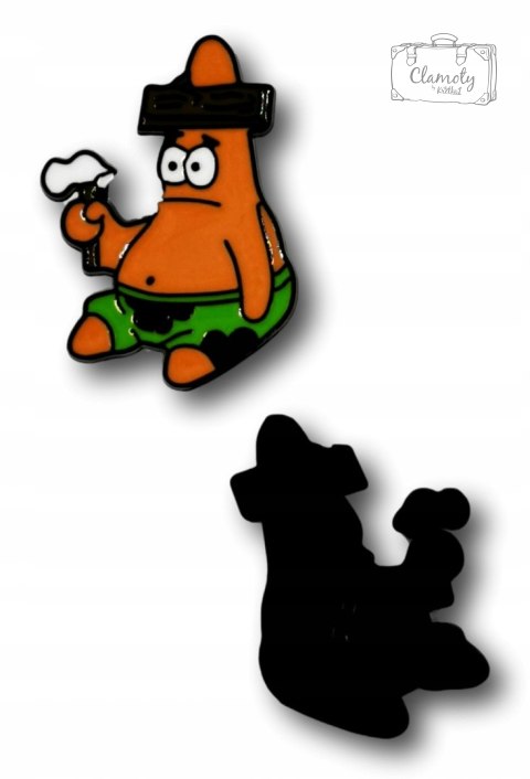 Przypinka Metalowa Patryk Patrick Spongebob Pin