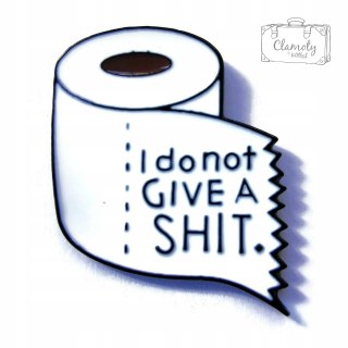 Przypinka Papier Toaletowy I Dont Give A S Buton Metal Pin 1