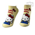 Skarpetki Bawełniane Stopki Żółte Hello Kitty Damskie Anime 36-40