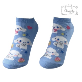 Skarpetki Bawełniane Stopki Błękitne Cinnamoroll Damskie Anime 36-40