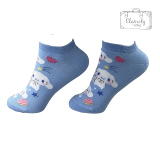 Skarpetki Bawełniane Stopki Błękitne Cinnamoroll Damskie Anime 36-40