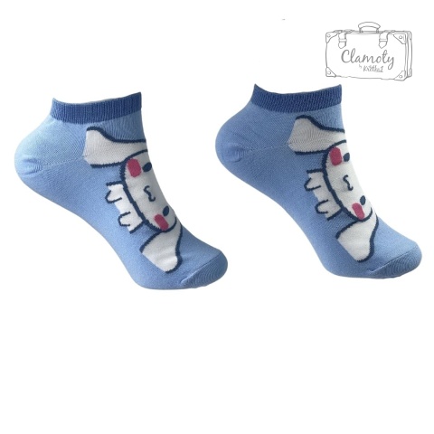 Skarpetki Bawełniane Stopki Błękitne Cinnamoroll Damskie Kitty 36-40