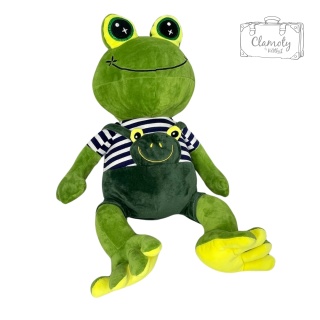 Maskotka Pluszowa Pluszak Przytulanka Żaba Chłopak 40x25x20