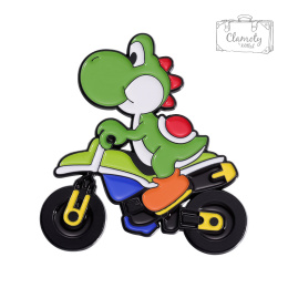 Metalowa Przypinka Gamer Super Mario Bros Motorbike Koopa Troopa Game