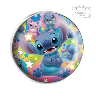Metalowa Przypinka Niebieski Kosmita Stitch Bajka Lilo&Stitch