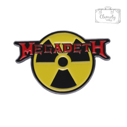 Metalowa Przypinka Grupa Muzyczny Megadeth Radiation