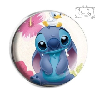 Metalowa Przypinka Niebieski Kosmita Stitch Bajka Lilo&Stitch V