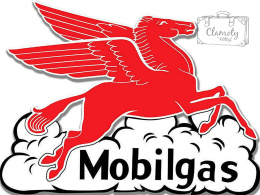 Tablica Tabliczka Blacha Ozdobna Old Mobilgas Pegasus Retro Vintage