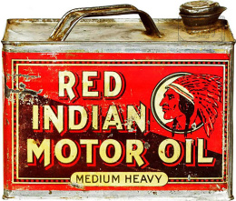 Tablica Tabliczka Blacha Ozdobna Red Indian Motor Oil Retro Vintage