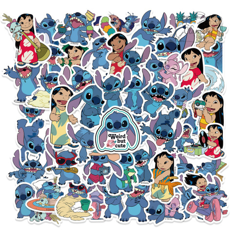 Zestaw Naklejek Wlepki StickerBomb Lilo&Stitch Bajka Kosmita Stitch N404