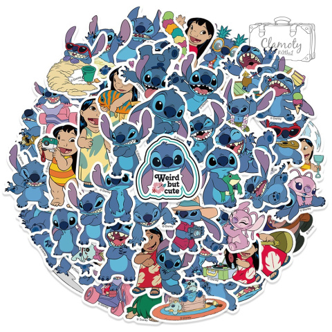 Zestaw Naklejek Wlepki StickerBomb Lilo&Stitch Bajka Kosmita N404