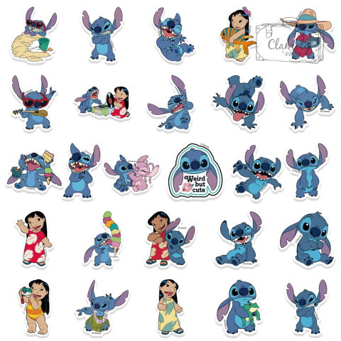Zestaw Naklejek Wlepki StickerBomb Lilo&Stitch Bajka Kosmita N404